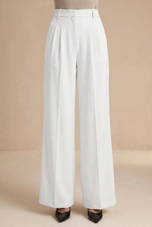 High-Waist Tailored Trousers