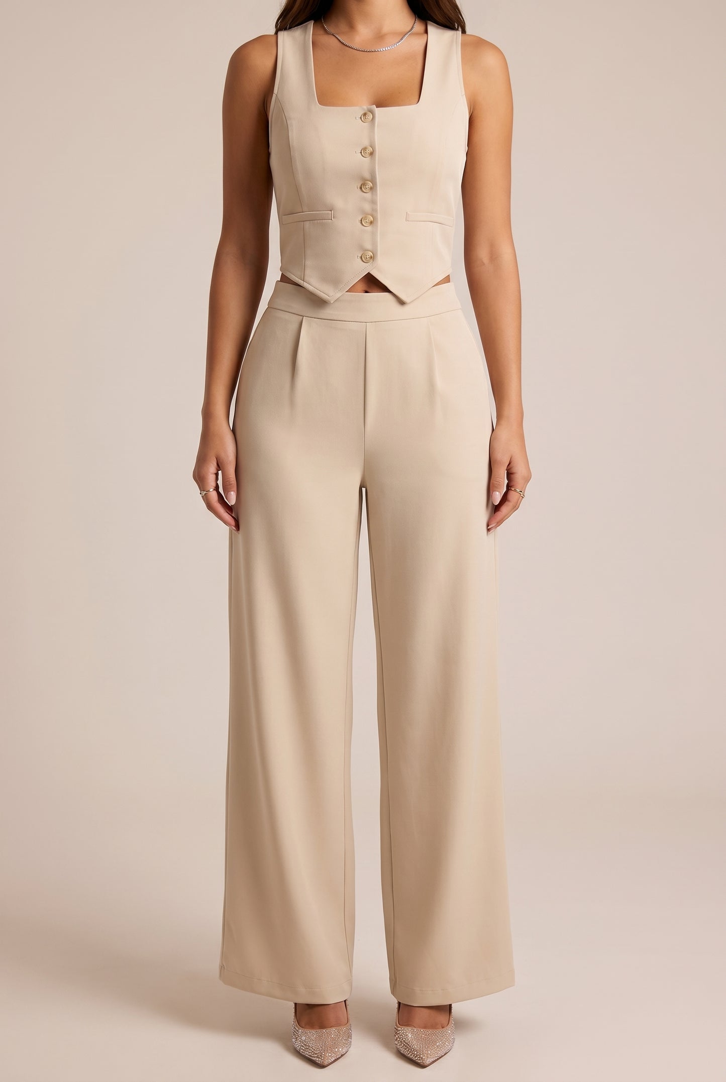 Tank & Wide-Leg Trouser Set