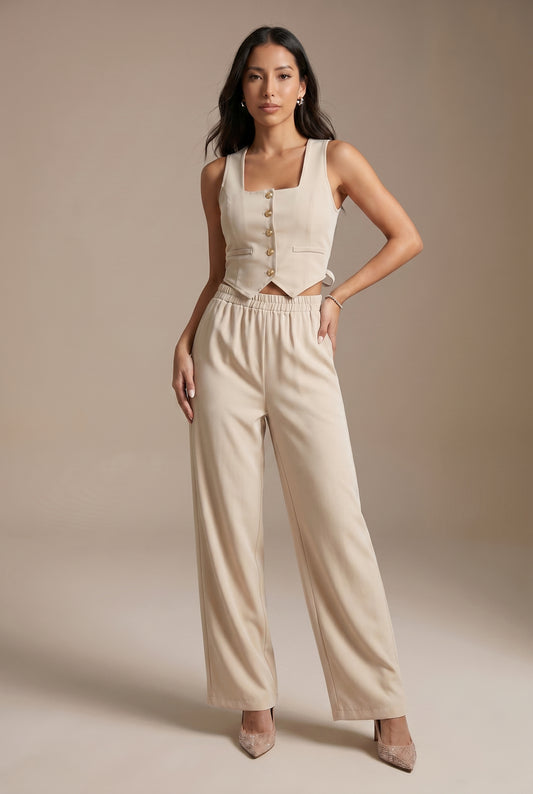 Tank & Wide-Leg Trouser Set