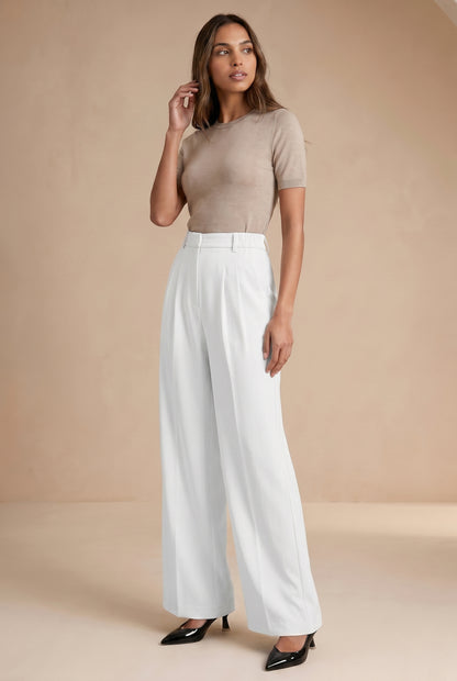High-Waist Tailored Trousers