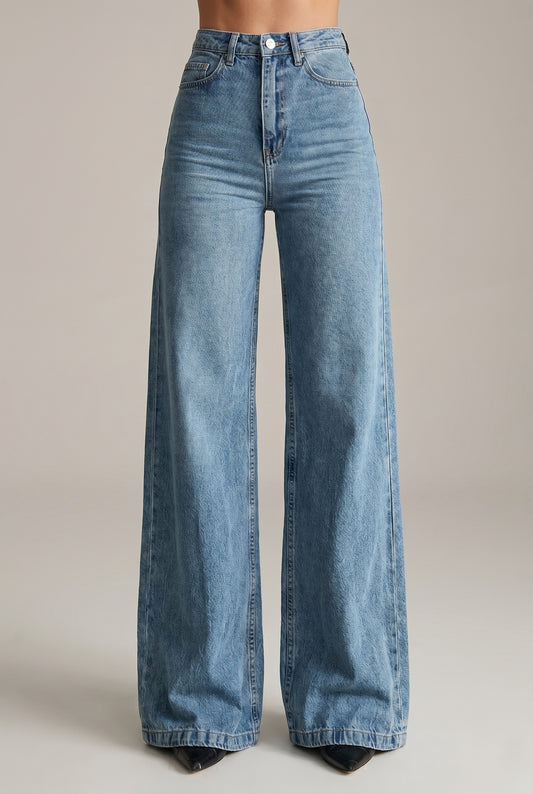 Washed Flared Jeans