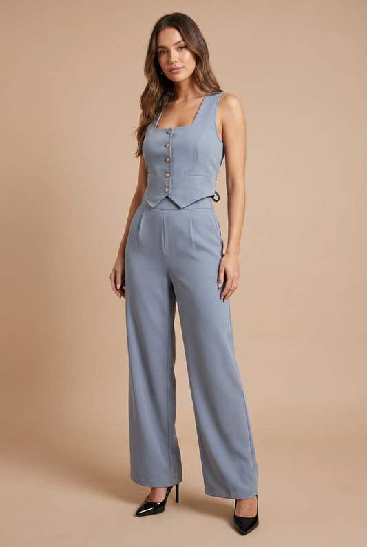 Tank & Wide-Leg Trouser Set