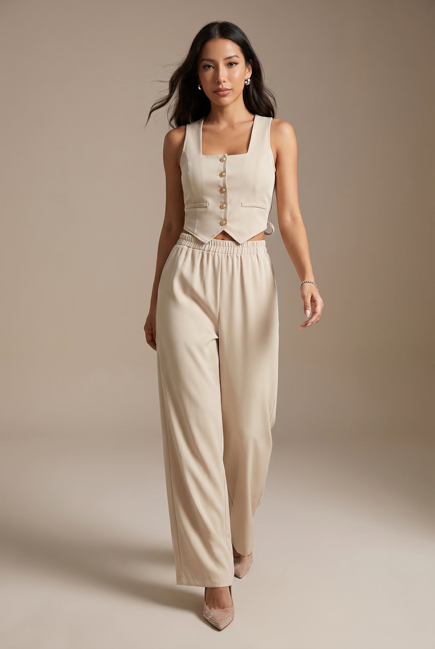 Tank & Wide-Leg Trouser Set