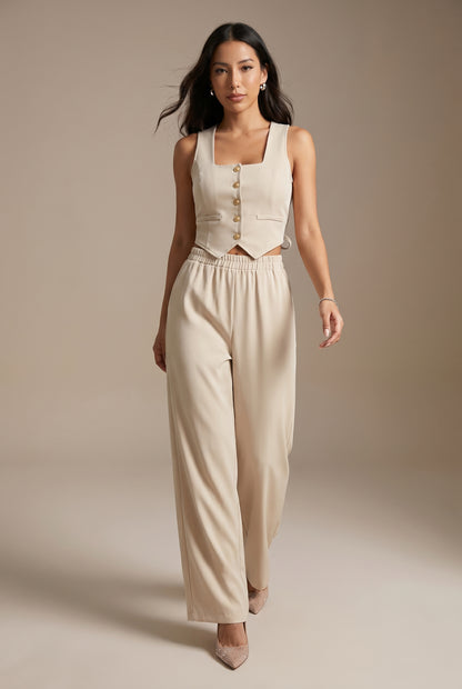 Tank & Wide-Leg Trouser Set