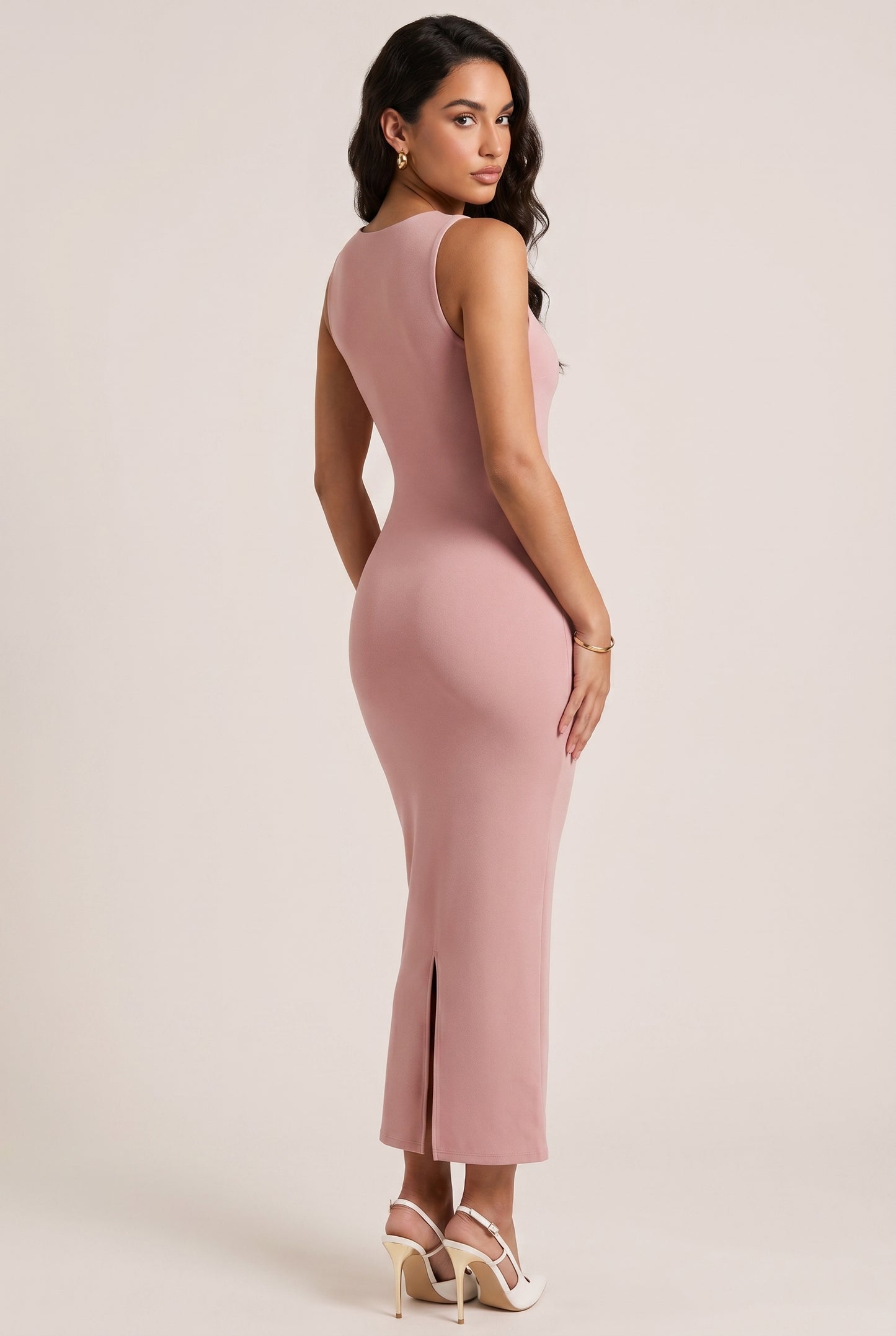 Split-Hem Bodycon Maxi