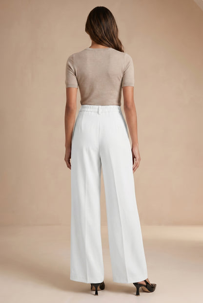 High-Waist Tailored Trousers