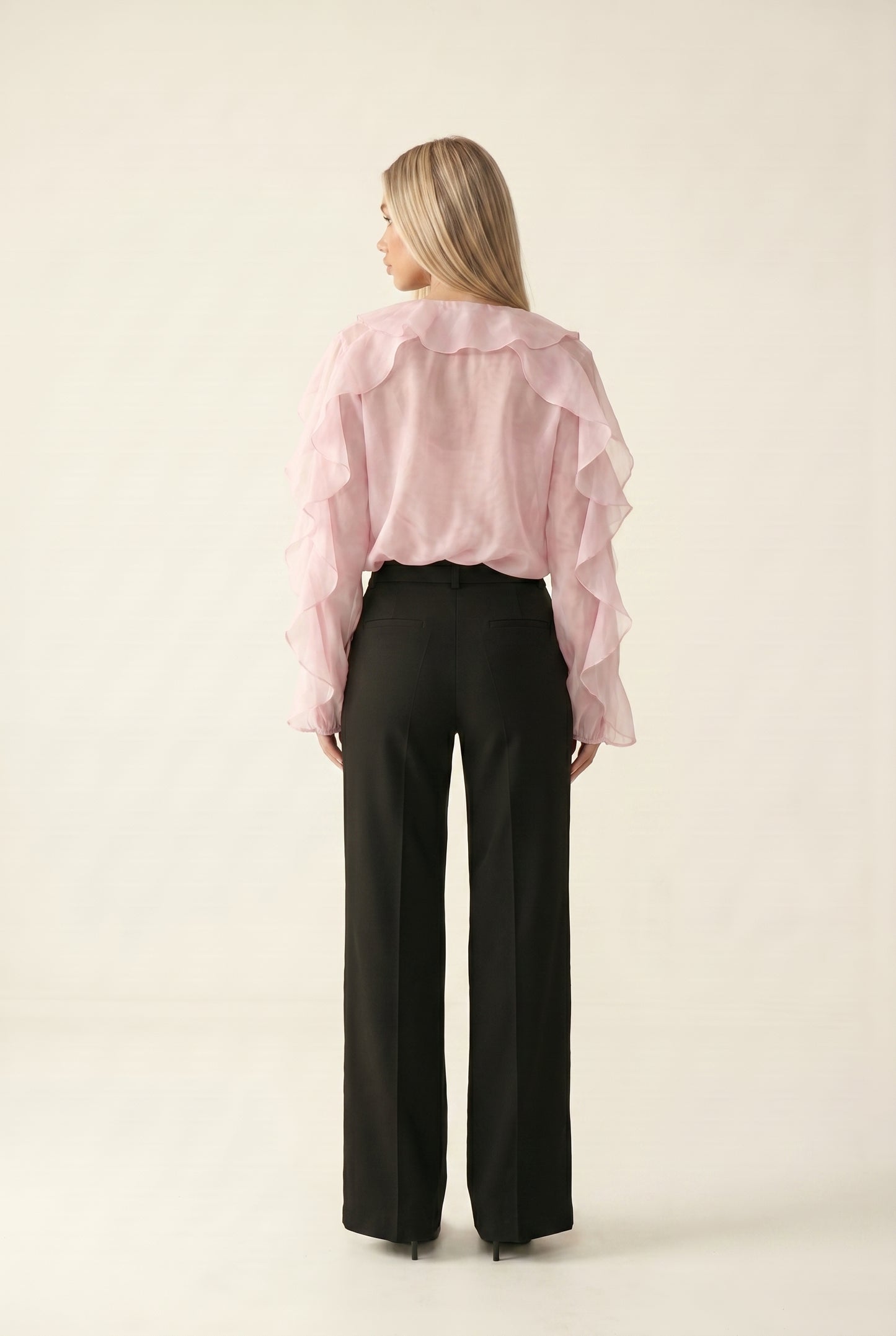 Ruffle Chiffon Shirt
