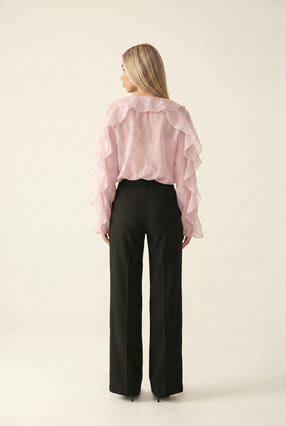 Ruffle Chiffon Shirt