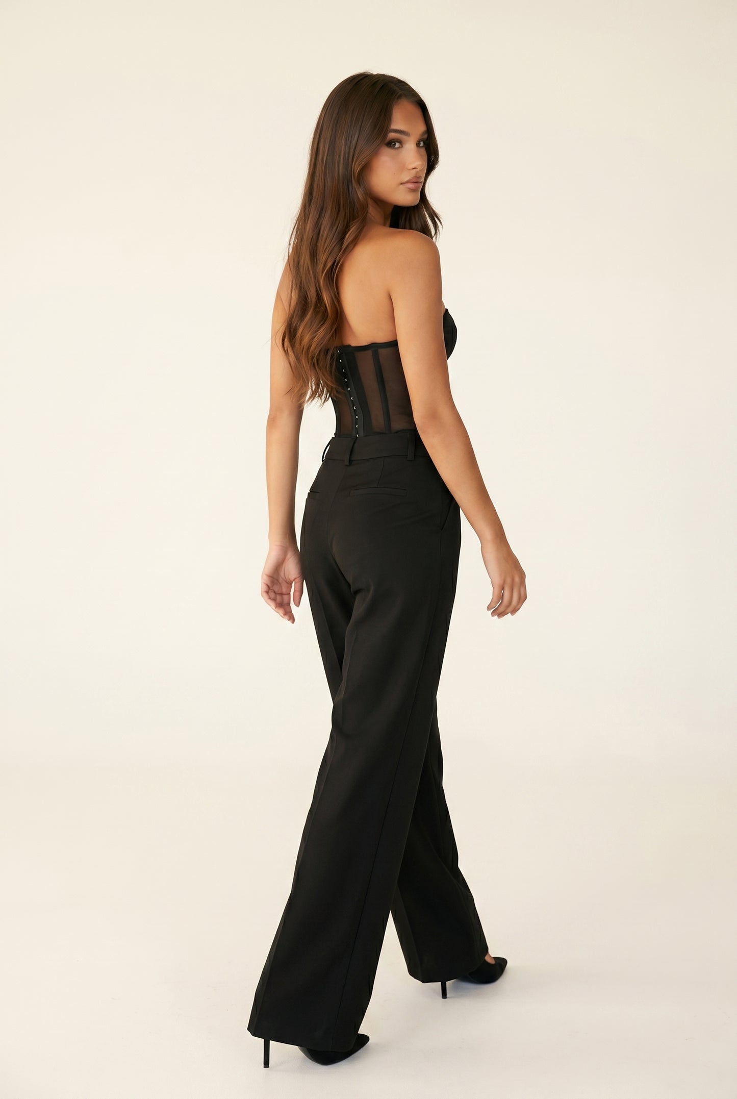 High-Waist Tailored Trousers