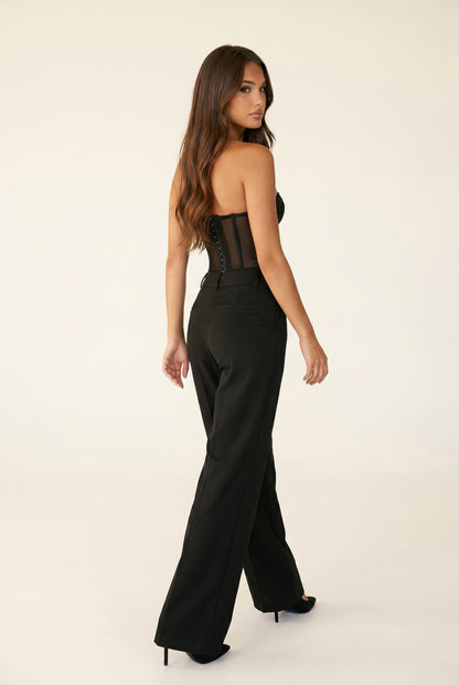 High-Waist Tailored Trousers